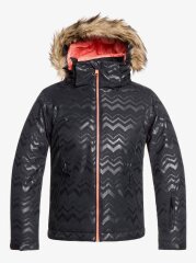 RESTPOSTEN roxy Jet Skijacke für Mädchen, Schneejacke, 128, NEU