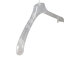 Kleiderbügel für Kostüm & Jacken, 45 cm, transparent, F1-45c, 10 Stück