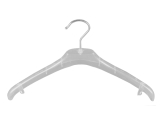 Kleiderb&uuml;gel f&uuml;r Jacken, 2-Teiler, F2-44c, clear, 44 cm, NEU, 10 St&uuml;ck