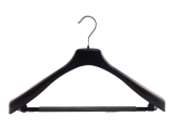 Kleiderbügel mit Steg, Anzugbügel, 45 cm, schwarz, EU45SCHSb, NEU, 10 Stück