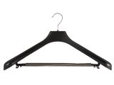 Kleiderbügel für Anzüge und 2-Teiler, Kostümbügel, 48 cm, schwarz, XXL, NEU, 10 Stück