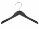 Sonderposten !!! Holzbügel für Oberteile, Blusenbügel, flach, 45 cm, schwarz, NEU, 5 Stück