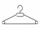 Kleiderbügel für Blusen & T-Shirts, platzsparend, 41 cm, grau, NEU, 20 Stück
