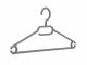 Kleiderbügel für Blusen & T-Shirts, platzsparend, 41 cm, grau, NEU, 20 Stück