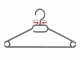 Kleiderbügel für Blusen & T-Shirts, platzsparend, 41 cm, grau, NEU, 20 Stück