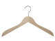 Holzbügel für Oberteile, Blusenbügel, flach, 38 cm, natur, NEU, 5 Stück