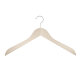 Holzbügel für Oberteile, Blusenbügel, flach, 45 cm, natur, NEU, 5 Stück