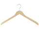Holzbügel für Oberteile, Blusenbügel, flach, 50 cm, natur, NEU, 5 Stück