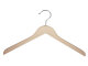 Holzbügel für Oberteile, Blusenbügel, flach, 50 cm, natur, NEU, 5 Stück