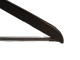 Holzbügel für Anzüge und Zweiteiler mit Steg, flach, 55 cm, schwarz, NEU, 5 Stück