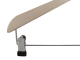 Holzbügel für Anzüge und Zweiteiler mit Clip, flach, 38 cm, natur, NEU, 5 Stück