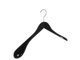 Holzbügel für Jacken und Mäntel, breit, 45 cm, schwarz, NEU, 5 Stück