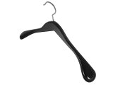Holzbügel für Jacken und Mäntel, breit, 45 cm, schwarz, NEU, 5 Stück
