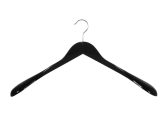 Holzbügel für Jacken und Mäntel, breit, 50 cm, schwarz, NEU, 5 Stück
