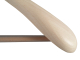 Holzbügel für Anzüge und Zweiteiler mit Steg, breit, 50 cm, natur, NEU, 5 Stück