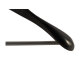 Holzbügel für Anzüge und Zweiteiler mit Steg, breit, 50 cm, schwarz, NEU, 5 Stück
