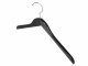 Holzbügel für Oberteile, Blusenbügel, flach, 38 cm, schwarz, NEU, 5 Stück