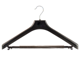 Kleiderbügel für Anzüge und 2-Teiler, Kostümbügel, 45 cm, schwarz, NEU, 10 Stück