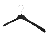 Samt Kleiderb&uuml;gel f&uuml;r Oberteile &amp; Blusen, 39 cm, schwarz, NEU, 15 St&uuml;ck