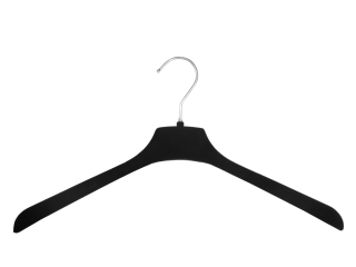 Samt Kleiderb&uuml;gel f&uuml;r Blusen &amp; Hemden, 45 cm, schwarz, NEU, 15 St&uuml;ck