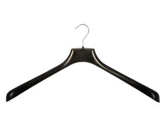 Blusenbügel Hanger 50 x Kleiderbügel Satin schwarz Jackenbügel gepolstert 