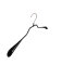 Kleiderbügel für Strickwaren aus Metall, Löffelbügel, schwarz, 46 cm, 10 Stück