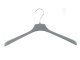 Samt Kleiderbügel für Blusen & Hemden, 45 cm, grau, NEU, 15 Stück