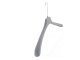 Samt Kleiderbügel für Blusen & Hemden, 45 cm, grau, NEU, 15 Stück