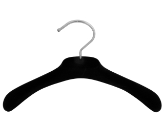 schwarz NEU 42 cm 10 Stück edler Samtkleiderbügel für Jacken und Mäntel 