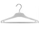 Anzug und Kost&uuml;m Kleiderb&uuml;gel mit Steg, 45 cm, NEU, transparent, 20 St&uuml;ck