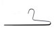 Hosenbügel aus Metall, Hosensteg, 40 cm, schwarz, NEU, 10 Stück
