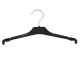 Kleiderbügel für Kostüme, Blusen und Shirt, 47cm, W7Tb, schwarz, NEU, 200 Stück