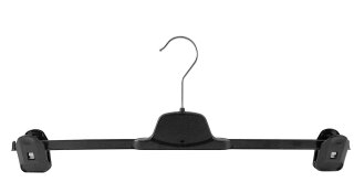 Clipbügel, Maxi Hosenbügel XXL, Klammerbügel, 46 cm, schwarz, NEU, 10 Stück