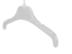 Kleiderbügel für Blusen, Wäsche, Kinder, FO1, 26 cm, transparent, NEU, 500 Stück