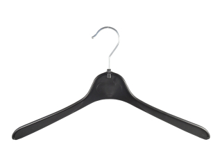 Flachb&uuml;gel f&uuml;r Blusen und Hemden, Kleiderb&uuml;gel aus Kunststoff, 41 cm, schwarz, BF41b, NEU, 500 St&uuml;ck