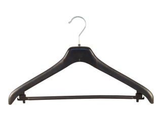 Kleiderbügel für Anzüge und 2-Teiler NEU 45 cm schwarz Kostümbügel 50 Stück 