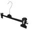 Kleiderbügel für Hosen, Clipbügel, 32 cm, schwarz, WSP, NEU, 350 Stück