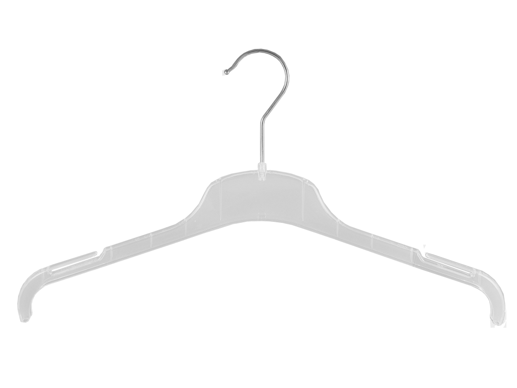 Kleiderbügel für Hosen transparent 10 Stück 41cm Clipbügel KL1-40c 