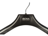 Boss Kleiderbügel für Anzüge, 2-Teiler, Kostümbügel, 48 cm, schwarz, 10 Stück