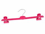 Kleiderbügel Hosenbügel mit Klammern, 36 cm, himbeerrot, NEU, 20 Stück