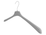 Samt Kleiderb&uuml;gel f&uuml;r Blusen &amp; Hemden, 45 cm, grau, NEU, 100 St&uuml;ck