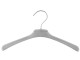 Samt Kleiderb&uuml;gel f&uuml;r Blusen &amp; Hemden, 45 cm, grau, NEU, 100 St&uuml;ck